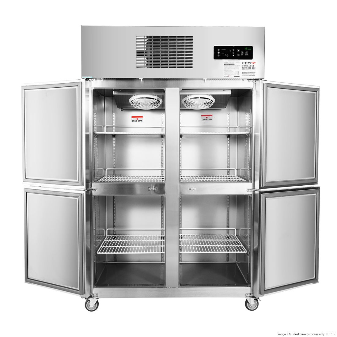 SUF1000 TROPICAL Thermaster 4 x Half door SS Freezer 8 SUF1000 TROPICAL Thermaster 4 x Half door SS Freezer - Image 8