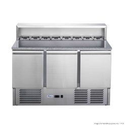 FED-X Three Door Salad Prep Fridge with Marble Top - XGNS1300E