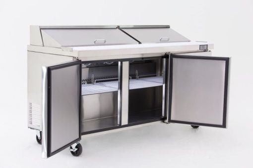 Atosa 3 Door Sandwich Prep Table Refrigerator 1846 mm|MSF8304 - Image 3