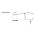 Atosa MBC24R Chiller Fridge Cabinet - 105 Litres - Image 2