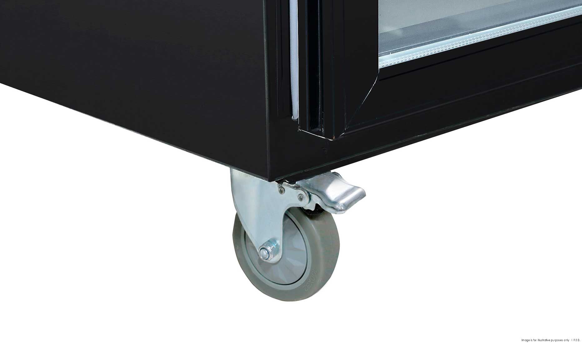 Thermaster Double Glass Door Black Stainless Steel Upright Freezer - SUFG1000B 6 Thermaster Double Glass Door Black Stainless Steel Upright Freezer - SUFG1000B - Image 6