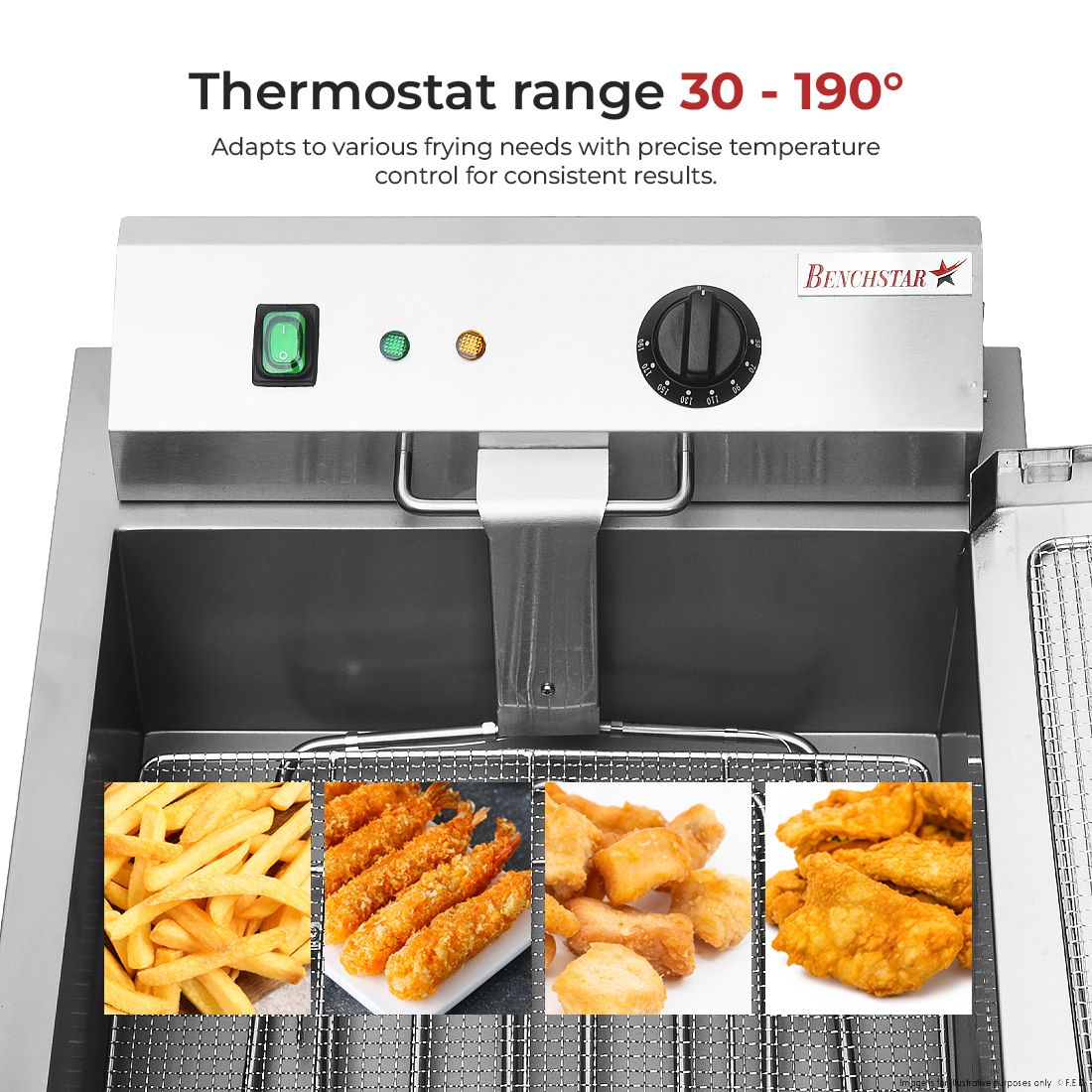 Benchstar EF-TE Benchtop Electric Donut Fryer 5 Benchstar EF-TE Benchtop Electric Donut Fryer - Image 5