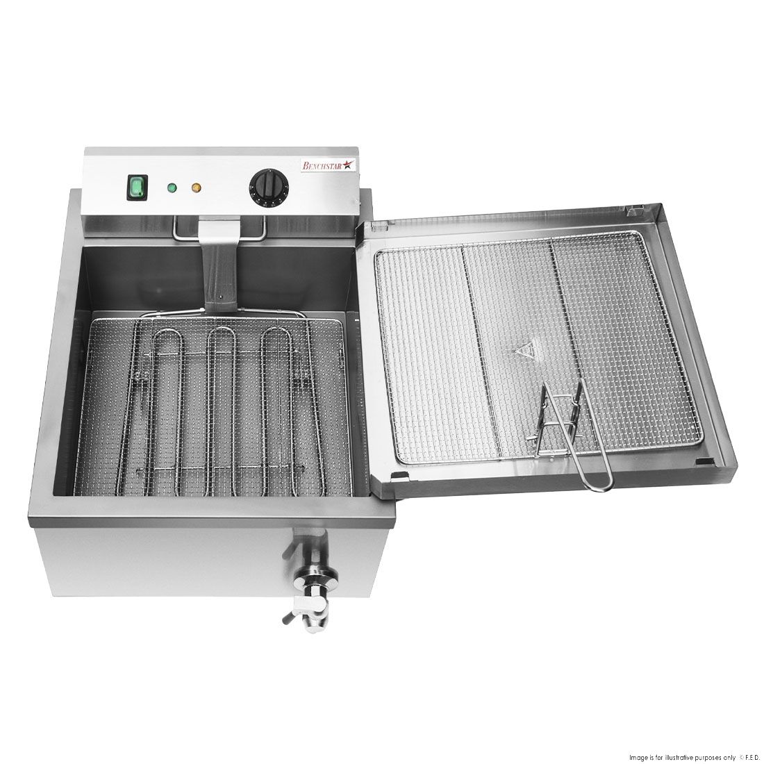 Benchstar EF-TE Benchtop Electric Donut Fryer 9 Benchstar EF-TE Benchtop Electric Donut Fryer - Image 9