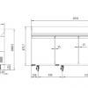 Atosa EPF3485 Three Door Pizza Table Fridge - 560 Litres - Image 2