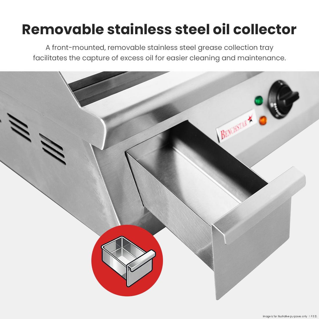 Benchstar GH-760E MAX~ELECTRIC Griddle 8 Benchstar GH-760E MAX~ELECTRIC Griddle - Image 8
