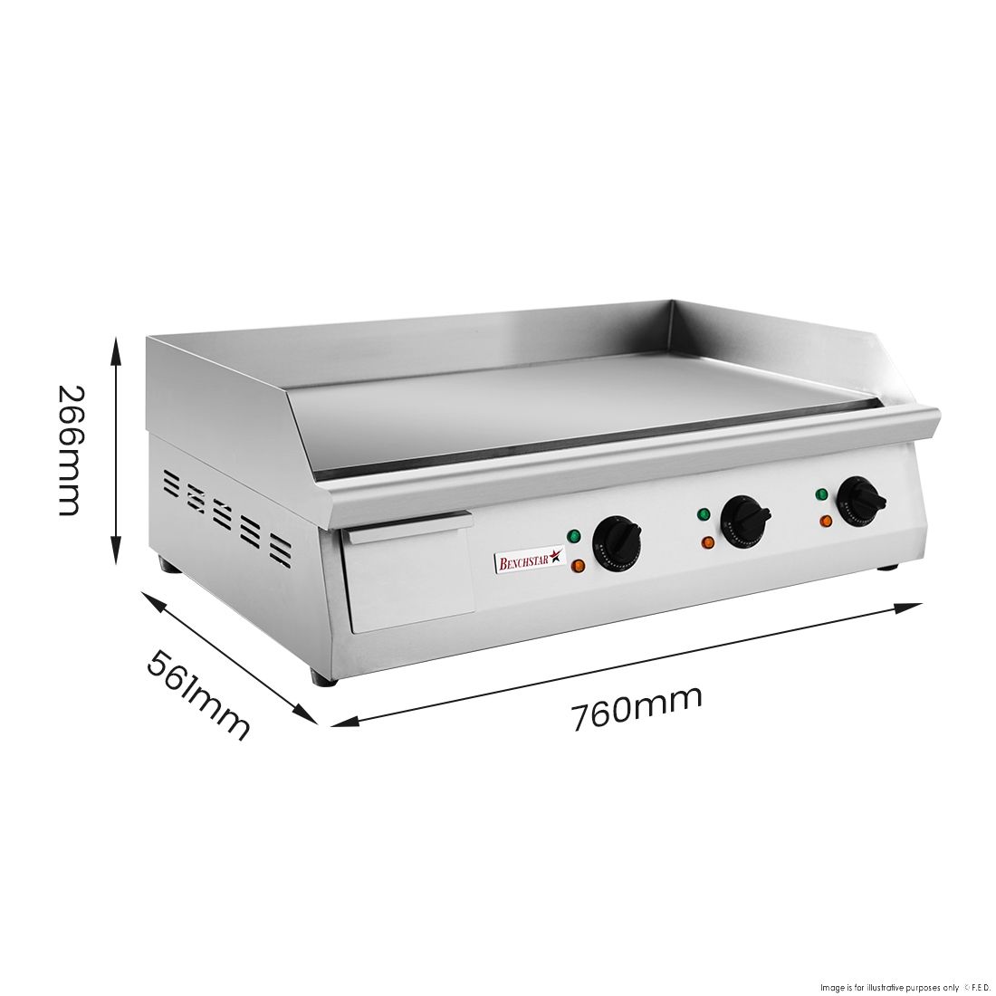 Benchstar GH-760E MAX~ELECTRIC Griddle 2 Benchstar GH-760E MAX~ELECTRIC Griddle - Image 2
