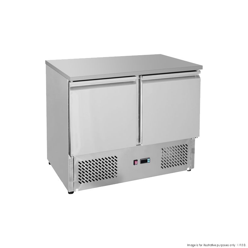 Two Door Compact Workbench Fridge