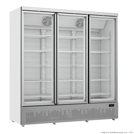 Thermaster Triple glass door colourbond upright freezer bottom mounted - LG-1500GBMF - Image 2