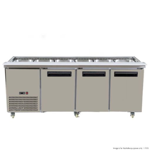 Thermaster Bench Station Three Door - 6× 1/1 GN Pans - PG210FA-B