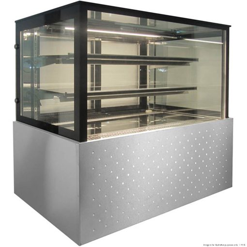 Heated Square Stainless Steel Food Display