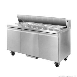 three large door Sandwich Bar Fridge