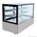 Bonvue Black Trim Square Glass Cake Display 2 Shelves 1500x700x1100 - SSU150-2XB - Image 2