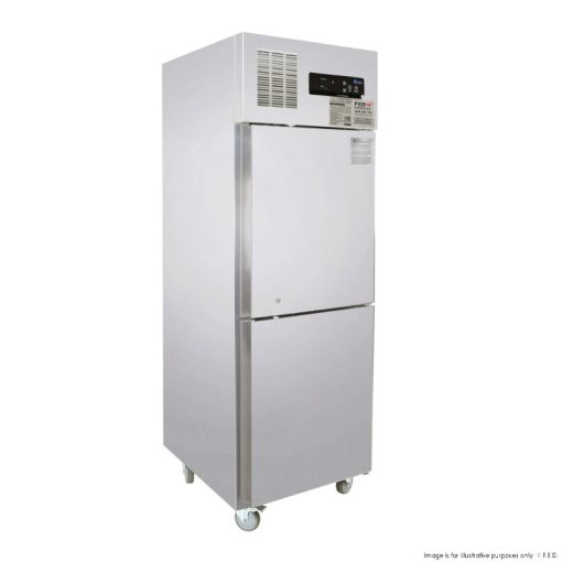 FED SUC500 TROPICAL Thermaster 2 x ½ door SS Fridge