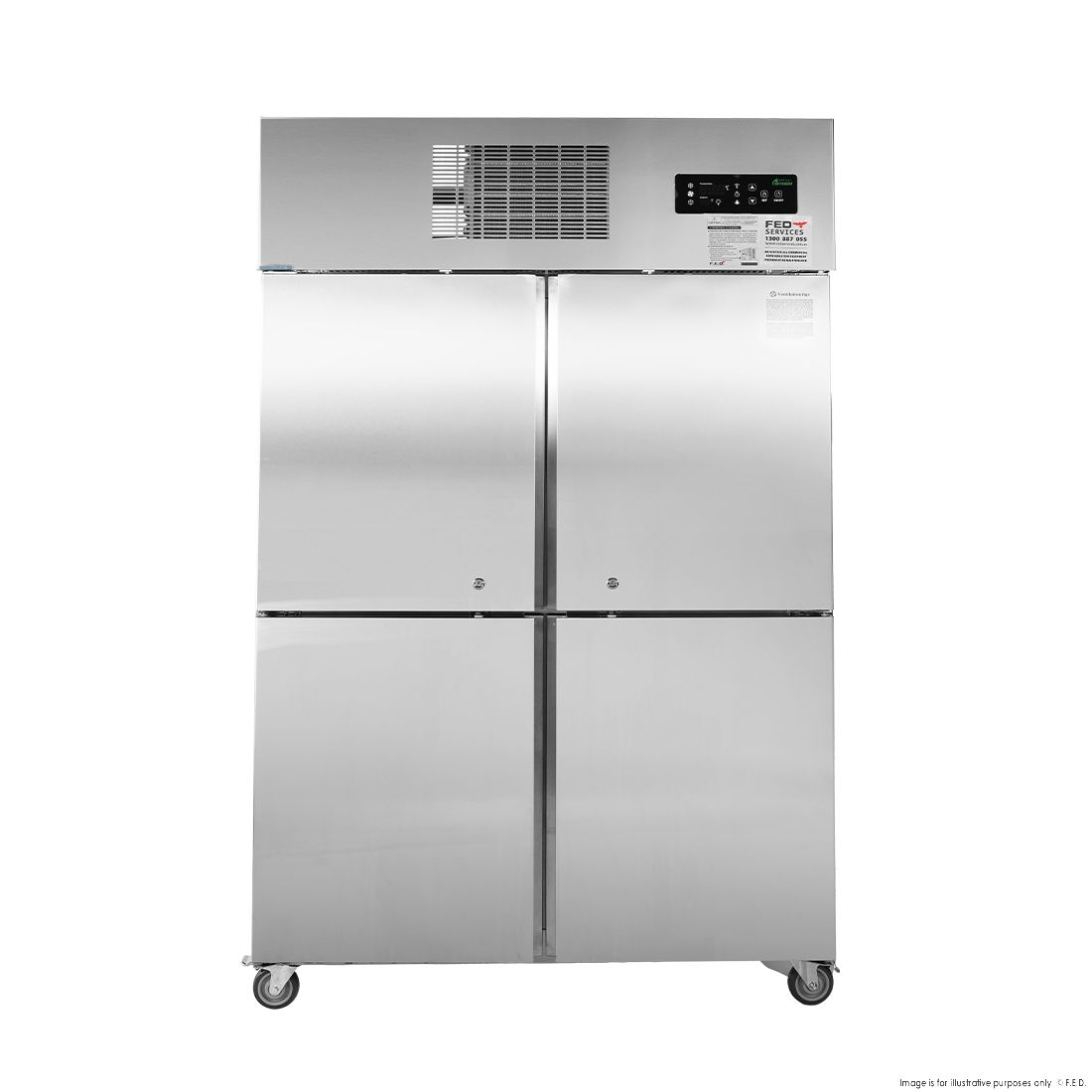 SUF1000 TROPICAL Thermaster 4 x Half door SS Freezer 1 SUF1000 TROPICAL Thermaster 4 x Half door SS Freezer