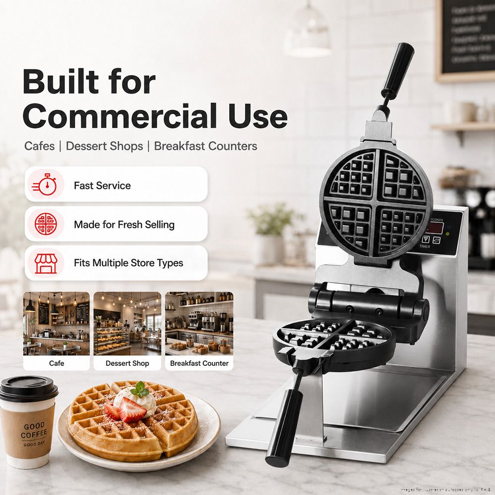 Benchstar Waffle Maker - WB-04A 4 Benchstar Waffle Maker - WB-04A - Image 4