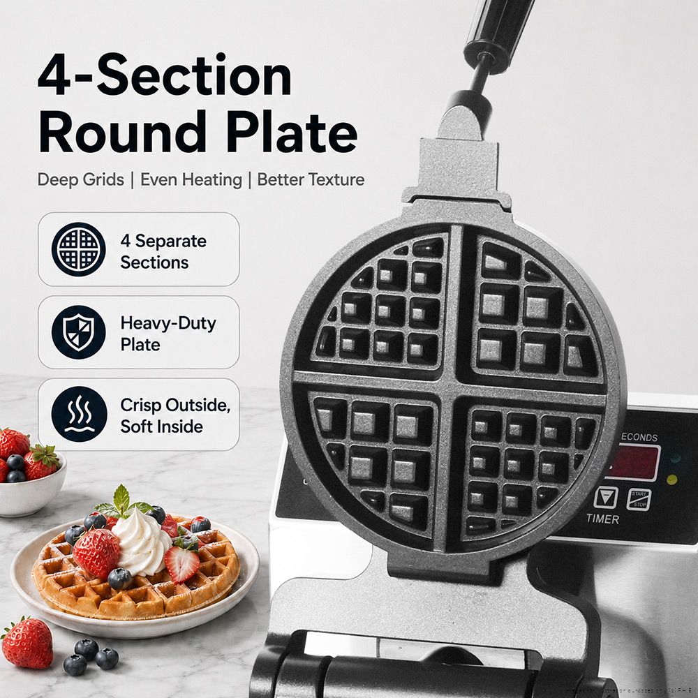 Benchstar Waffle Maker - WB-04A 8 Benchstar Waffle Maker - WB-04A - Image 8