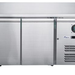 FED-X Stainless Steel Two Door Bench Freezer - XUB7F13S2V