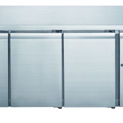 FED-X Stainless Steel Three Door Bench Freezer - XUB7F18S3V