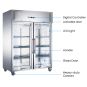 FED-X S/S Two Full Glass Door Upright Freezer - XURF1200G2V 4 FED-X S/S Two Full Glass Door Upright Freezer - XURF1200G2V - Image 4