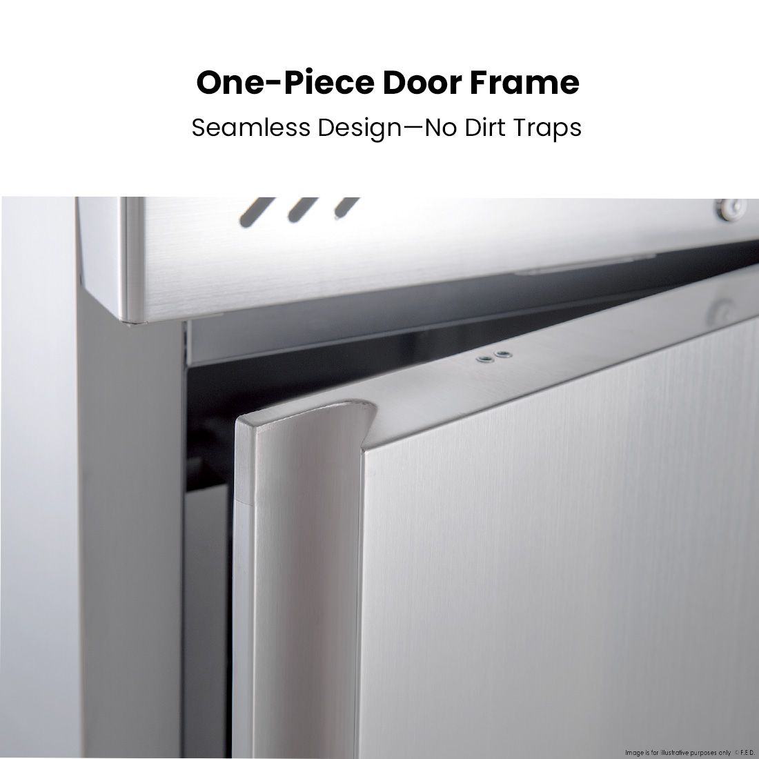 FED-X Stainless Steel Four Door Upright Fridge - XURC1200S2V 6 FED-X Stainless Steel Four Door Upright Fridge - XURC1200S2V - Image 6