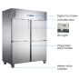 FED-X Stainless Steel Four Door Upright Fridge - XURC1410S2V 3 FED-X Stainless Steel Four Door Upright Fridge - XURC1410S2V - Image 3