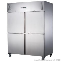 xurf1410s2v ss upright freezer left angled 1