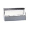 Roband C22RD  Curved Glass Hot Food Display Bar Rear rRoller Doors, 4 pans double row, 700mm