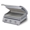 Roband GSA810R Grill Station - 8 Slices  Smooth Bottom Plate & Ribbed Top Plate