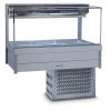 Roband SRX23RD Square Glass Refrigerated Display Bar, 6 pans, 1030mm