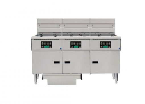 Anets Platinum Series Electric Digital Control 3 Fryer Filter Drawers FDAEP318RD