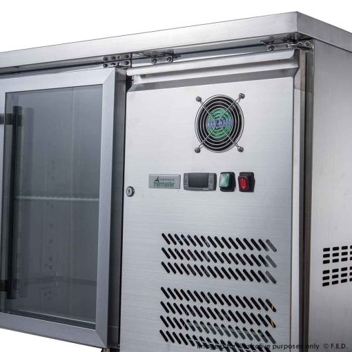 xub7c13g2v glass door bench fridge cooling system 2