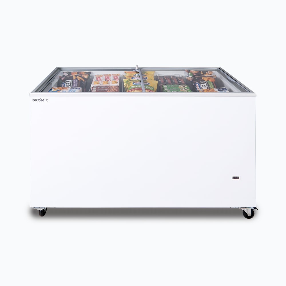 Bromic CF0400FTFG-NR Flat Glass 401L Chest Freezer 1298mm Wide 1 Bromic CF0400FTFG-NR Flat Glass 401L Chest Freezer