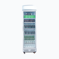 Upright Display Fridge – 372L – 1 Door – Flat Glass – Lightbox