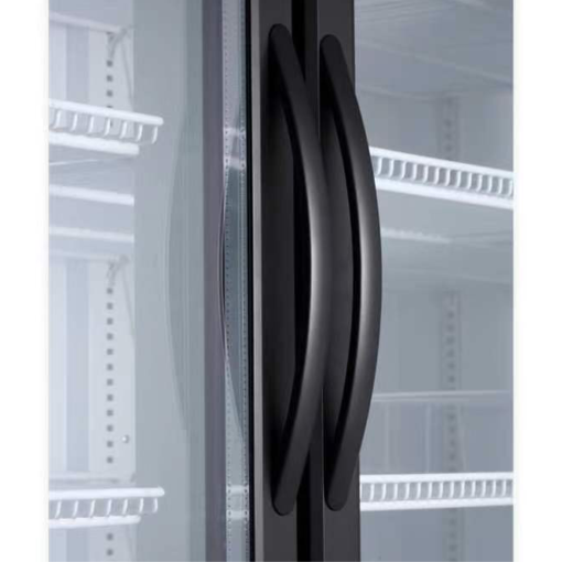 Exquisite DC1000PB Two Glass Doors Upright Display Black Colour Fridge - 1000 Litre - Image 2