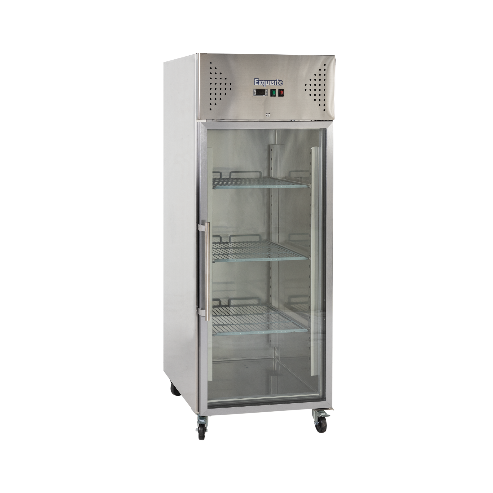 Exquisite GSC650G One Glass Door Stainless Steel Upright Fridge – 685 Litres 1 Exquisite GSC650G One Glass Door Upright Storage Refrigerators