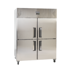 Exquisite GSF1412H Two Split Solid Doors Upright Storage Freezers