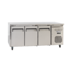 Exquisite SSC400H Three Solid Doors Underbench Storage Refrigerators Slimline