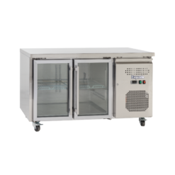 Exquisite USC260G Two Glass Doors Underbench Storage Refrigerators