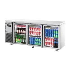 Turbo Air KGR18-3 Under Counter Glass Door Refrigerator - 516 Litres