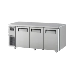 Turbo Air KURF18-3-N Three Solid Door Dual Temperature Undercounter Refrigerator & Freezer - 1800mm