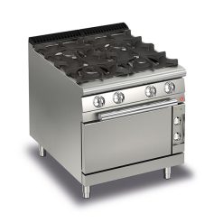 4 Burner Gas Cook Top With Electric Oven Q70PCF/GE8005