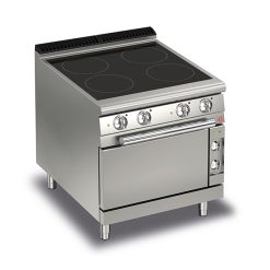 4 Burner Electric Cook Top With Ceramic Glass And Electric Oven Q70PCF/VCE800