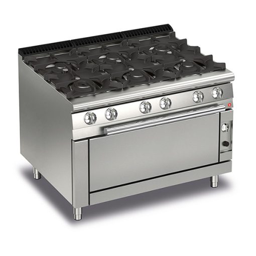 6 Burner Gas Cook Top With Full Length Gas Oven Q70PCFL/G1205