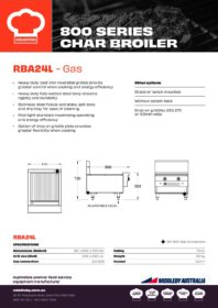 Goldstein RBA24L Radiant Gas Char Broiler 610mm Wide - Image 2