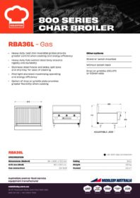 Goldstein RBA36L Radiant Gas Char Broiler 914mm Wide - Image 2