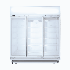 Bromic GD1500LF Upright 3 Glass Door Display Fridge with Lightbox - 1500 Litre