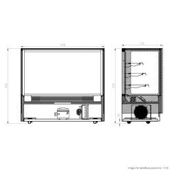 food display gn 1500rf3 cad