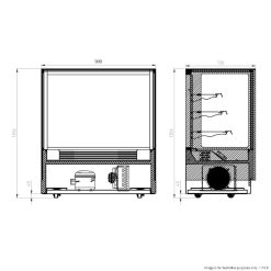food display gn 900rf3 cad