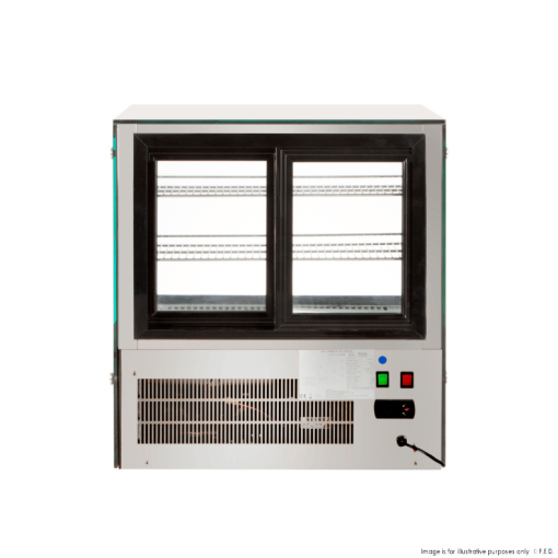 Bonvue counter top square glass cold food display - GN-660RT - Image 3
