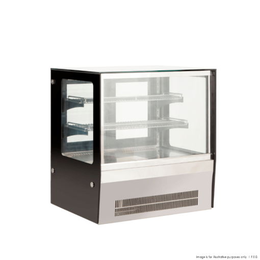 Bonvue counter top square glass cold food display - GN-660RT - Image 2